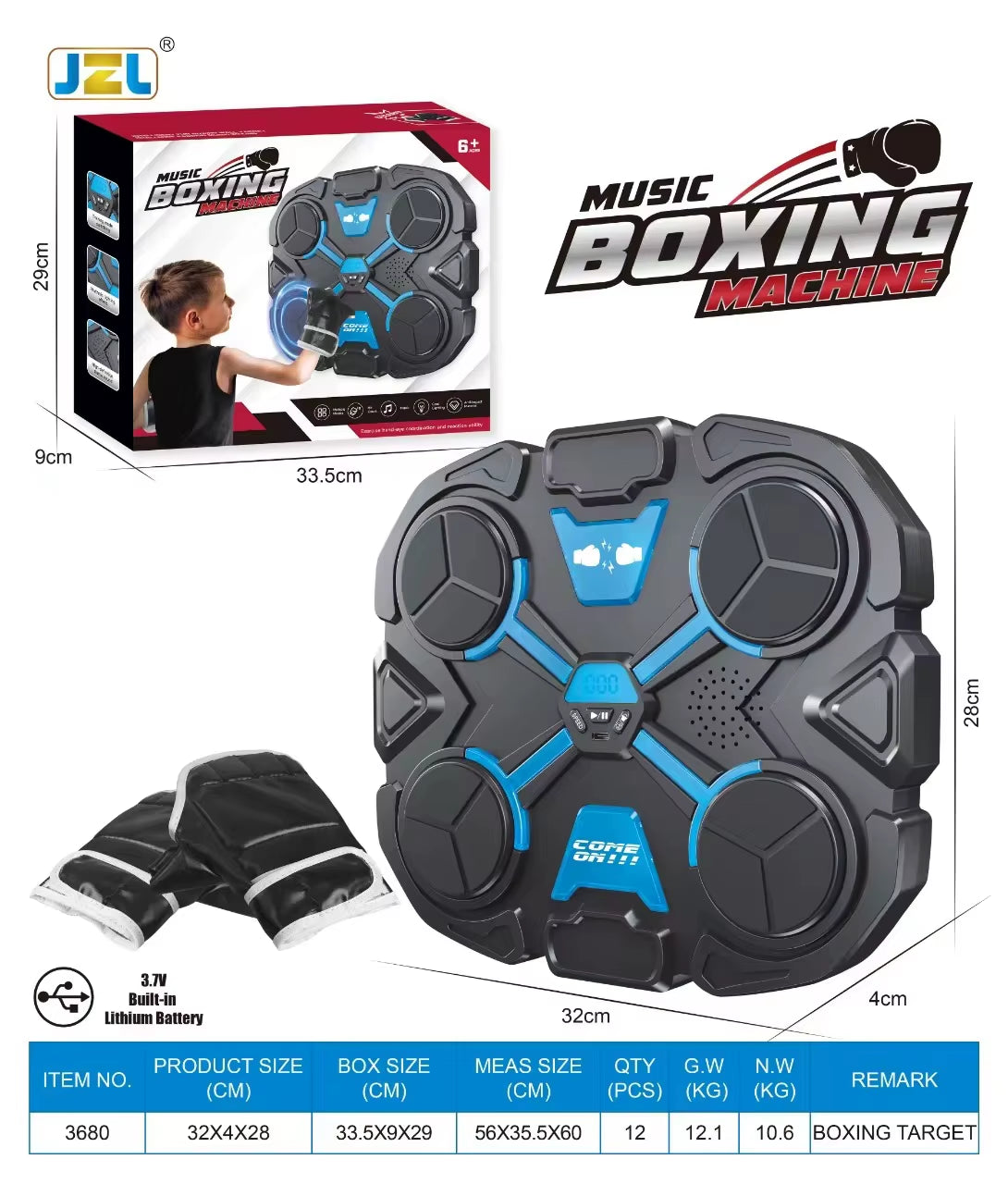 Bluetooth Music Boxing Machine,Decompression,Fighting Fitness Home Wall Target Trainer Accessories Agility Reaction Boxing Bag