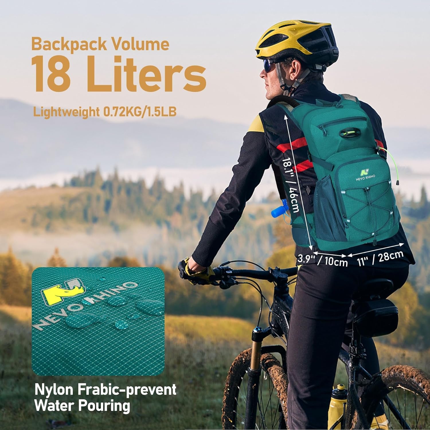 Hydration Backpack, Hydration Pack, Insulated Hiking Backpack with Water Bladder 3L for Hiking Cycling Running Biking Camping